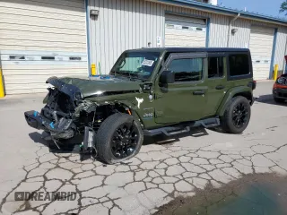 2022 Jeep Wrangler Unlimited Sahara with VIN 1C4JJXP68NW199520, listed as a Copart auction lot 55222865 with 36,646 mi miles and Salvage title. Bid and sale history available at DreamBid. Image 1.