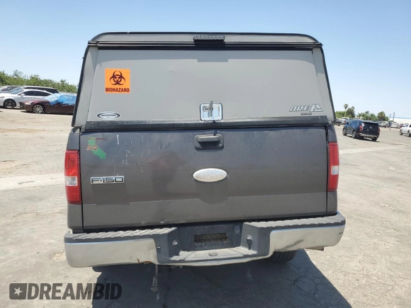 2007 Ford F-150 XLT with VIN 1FTRW12W17KC83620, listed as a Copart auction lot 62362235 with Not provided miles and Salvage title. Bid and sale history available at DreamBid. Image 6.