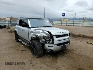 2020 Land Rover Defender HSE with VIN SALE1EEU9L2003444, listed as a Copart auction lot 55457225 with 27,092 mi miles and Salvage title. Bid and sale history available at DreamBid. Image 14.