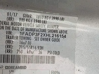 2017 Ford Focus SE с VIN 1FADP3F2XHL216154, выставлен на аукционе IAAI как лот 42105393 с пробегом 120 066 миль миль и . История ставок и продаж доступна на DreamBid. Изображение 9.