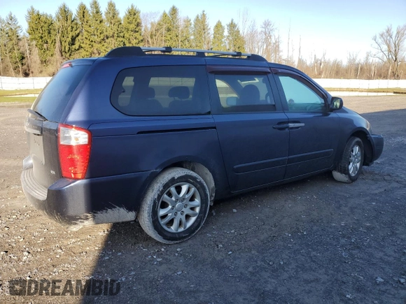 2008 Kia Sedona EX with VIN KNDMB233X86264378, listed as a Copart auction lot 53516065 with 173,915 mi miles and Salvage Title. Bid and sale history available at carsss.com. Image 3.
