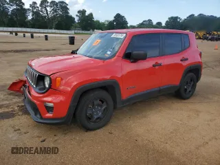 2020 Jeep Renegade Sport z VIN ZACNJAAB3LPL71917, wystawiony jako Copart lot #55525795 z przebiegiem 83 118 mil mil oraz Szkoda całkowita • Salvage title. Historia ofert i sprzedaży dostępna na DreamBid. Obrazek 1.