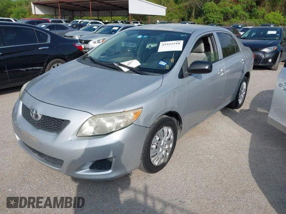 2009 Toyota Corolla with VIN 1NXBU40E19Z027967, listed as a IAAI auction lot 41922518 with 117,115 mi miles. Bid and sale history available at carsss.com. Image 2.