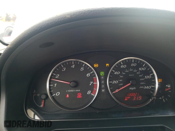 2006 Mazda 6 S Sport VE with VIN 1YVHP82D865M04666, listed as a Copart auction lot 51574375 with 130,021 mi miles and Salvage Title. Bid and sale history available at carsss.com. Image 9.