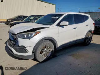 2018 Hyundai Santa Fe 2.4L z VIN 5XYZTDLB3JG511975, wystawiony jako Copart lot #53465395 z przebiegiem 173 148 mil mil oraz Szkoda całkowita • Salvage title. Historia ofert i sprzedaży dostępna na DreamBid. Obrazek 1.