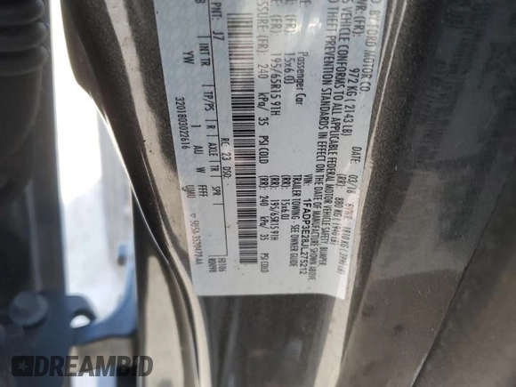2018 Ford Focus S with VIN 1FADP3E28JL275212, listed as a Copart auction lot 46849135 with 212,549 mi miles and Salvage Title. Bid and sale history available at carsss.com. Image 12.