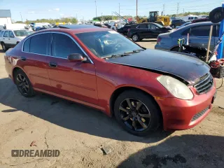 2006 Infiniti G35 with VIN JNKCV51F76M605163, listed as a Copart auction lot 75861024 with 183,050 mi miles and Salvage Title. Bid and sale history available at DreamBid. Image 4.