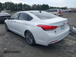 2015 Hyundai Genesis 3.8L with VIN KMHGN4JEXFU078879, listed as a IAAI auction lot 42023183 with 178,075 mi miles. Bid and sale history available at carsss.com. Image 3.