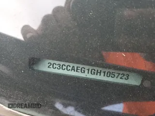 2016 Chrysler 300 with VIN 2C3CCAEG1GH105723, listed as a Copart auction lot 49551665 with 106,289 mi miles and Salvage Title. Bid and sale history available at carsss.com. Image 14.