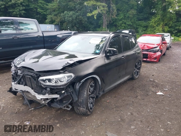 2021 BMW X3 M z VIN 5YMTS0C09M9E42418, wystawiony jako IAAI lot #39904954 z przebiegiem Nie podano mil oraz . Historia ofert i sprzedaży dostępna na DreamBid. Obrazek 2.
