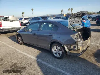 2015 Honda Civic Sedan LX with VIN 2HGFB2F52FH549143, listed as a Copart auction lot 52337485 with 194,936 mi miles and Salvage Title. Bid and sale history available at carsss.com. Image 2.