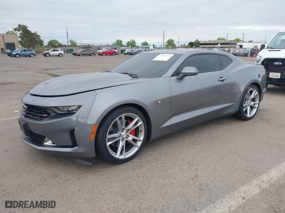 2022 Chevrolet Camaro 1LT with VIN 1G1FB1RX6N0123456, listed as a IAAI auction lot 42066753 with 1 mi miles. Bid and sale history available at carsss.com. Image 2.