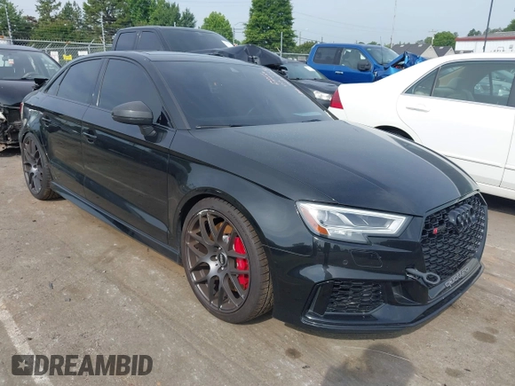 2019 Audi RS 3 z VIN WUABWGFF4KA906678, wystawiony jako IAAI lot #42468486 z przebiegiem 79 338 mil mil oraz . Historia ofert i sprzedaży dostępna na DreamBid. Obrazek 1.
