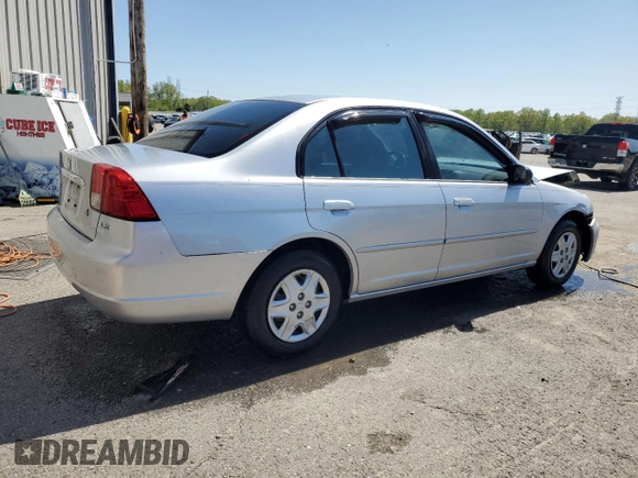 2003 Honda Civic LX with VIN 2HGES16593H543079, listed as a Copart auction lot 51772945 with 98,141 mi miles and Salvage Title. Bid and sale history available at carsss.com. Image 3.