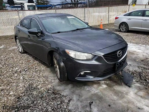 2014 Mazda Mazda6 i Touring with VIN JM1GJ1T65E1149720, listed as a Copart auction lot 46789265 with 74,260 mi miles and Salvage Title. Bid and sale history available at carsss.com. Image 11.