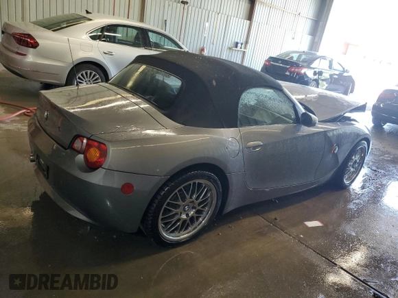 2003 BMW Z4 3.0i with VIN 4USBT53433LU00627, listed as a Copart auction lot 59109725 with 96,421 mi miles and Salvage title. Bid and sale history available at DreamBid. Image 3.