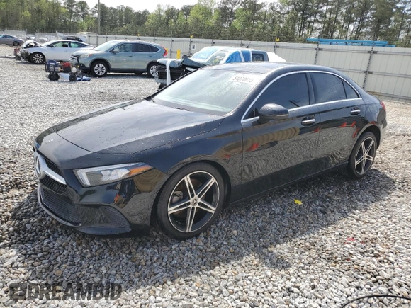 2020 Mercedes-Benz A 220 with VIN W1K3G4EB3LJ227312, listed as a Copart auction lot 51070615 with 34,247 mi miles and Salvage title. Bid and sale history available at DreamBid. Image 1.