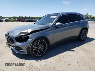 2020 Mercedes-Benz GLC with VIN W1N0G6EB8LF755996, listed as a Copart auction lot 53961544 with 45,722 mi miles and Salvage Title. Bid and sale history available at carsss.com. Image 1.