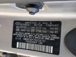 2013 Hyundai Genesis 5.0L R-Spec with VIN KMHGC4DH7DU226737, listed as a Copart auction lot 86535294 with 123,206 mi miles and Salvage Title. Bid and sale history available at carsss.com. Image 13.