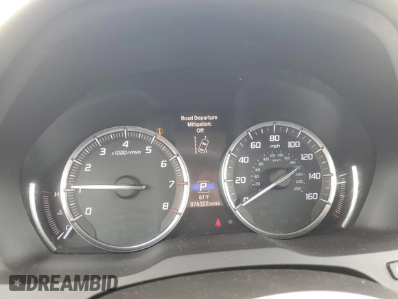 2019 Acura MDX with VIN 5J8YD4H39KL018108, listed as a Copart auction lot 46162605 with 76,322 mi miles and Salvage title. Bid and sale history available at DreamBid. Image 9.