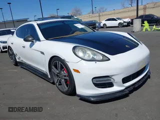 2011 Porsche Panamera Turbo with VIN WP0AC2A7XBL091024, listed as a IAAI auction lot 41841471 with 64,722 mi miles. Bid and sale history available at carsss.com. Image 1.