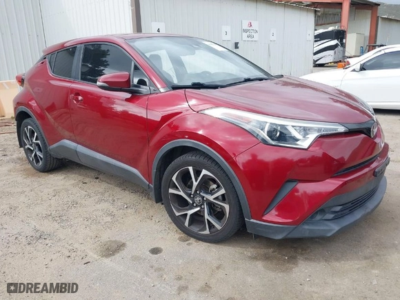 2018 Toyota C-HR XLE with VIN NMTKHMBXXJR016772, listed as a IAAI auction lot 41858304 with 119,278 mi miles. Bid and sale history available at carsss.com. Image 1.