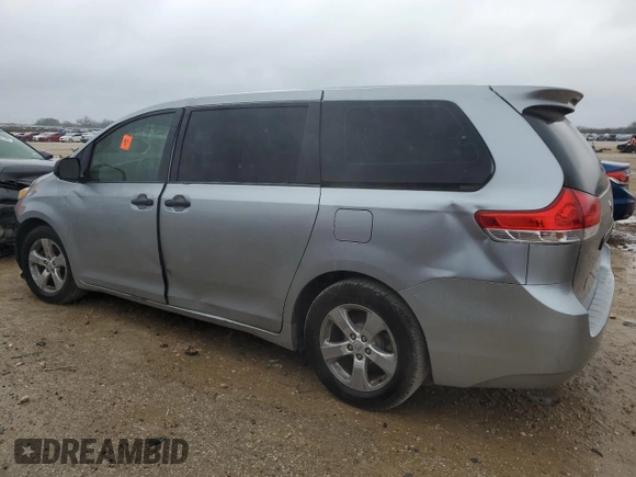 2013 Toyota Sienna L with VIN 5TDZK3DC5DS369785, listed as a Copart auction lot 46327335 with 178,788 mi miles and Salvage Title. Bid and sale history available at carsss.com. Image 2.
