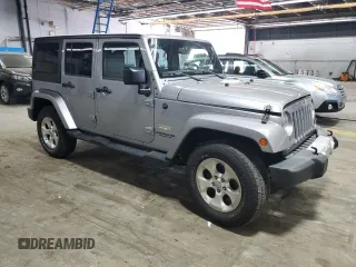 2015 Jeep Wrangler Unlimited Sahara with VIN 1C4BJWEG5FL743663, listed as a Copart auction lot 60205225 with 69,922 mi miles and Salvage title. Bid and sale history available at DreamBid. Image 4.