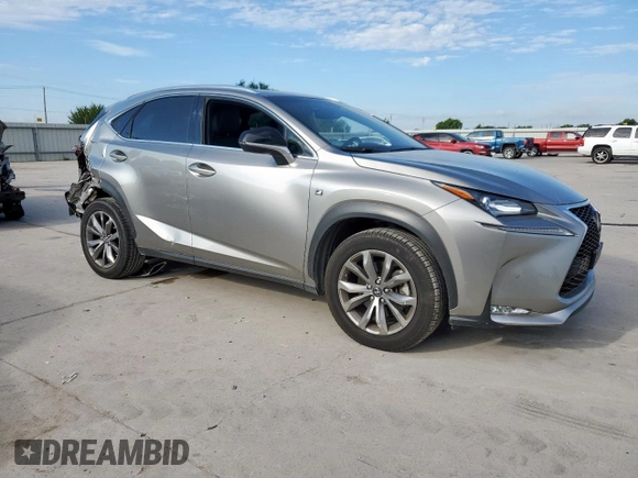 2017 Lexus NX 200t with VIN JTJYARBZ5H2078545, listed as a Copart auction lot 61661435 with 65,404 mi miles and Salvage title. Bid and sale history available at DreamBid. Image 4.