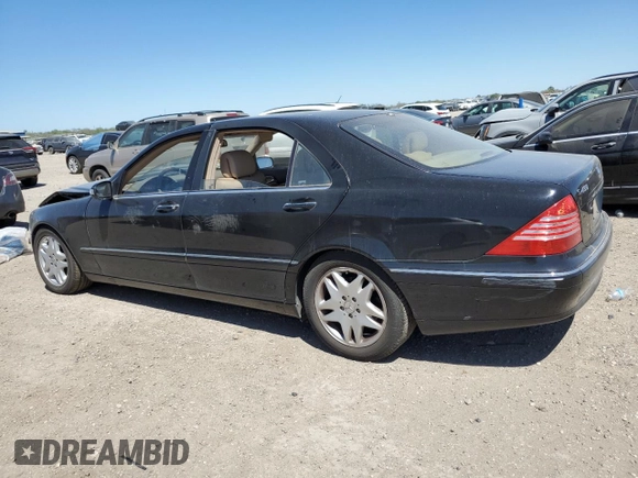 2003 Mercedes-Benz S 4.3L with VIN WDBNG70J23A369247, listed as a Copart auction lot 49880395 with Not Provided miles and Salvage Title. Bid and sale history available at carsss.com. Image 2.