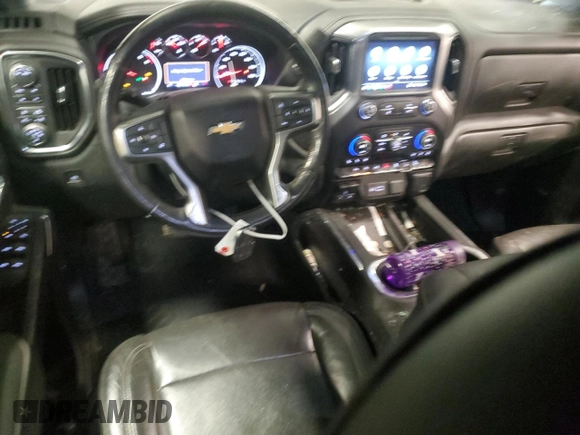 2020 Chevrolet Silverado 1500 LTZ with VIN 3GCUYGED5LG407858, listed as a Copart auction lot 89135715 with 86,088 mi miles and Salvage Title. Bid and sale history available at DreamBid. Image 8.