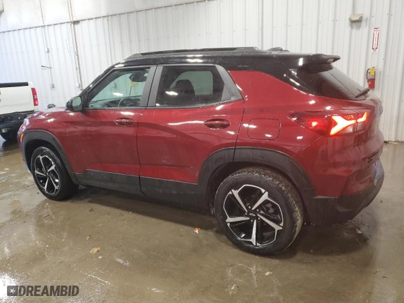 2023 Chevrolet TrailBlazer RS with VIN KL79MUSL3PB215605, listed as a Copart auction lot 85014794 with 24,118 mi miles and Salvage Title. Bid and sale history available at carsss.com. Image 2.