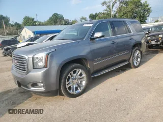 2019 GMC Yukon SLT with VIN 1GKS2BKC9KR211271, listed as a Copart auction lot 63791764 with 60,236 mi miles and Salvage Title. Bid and sale history available at carsss.com. Image 1.