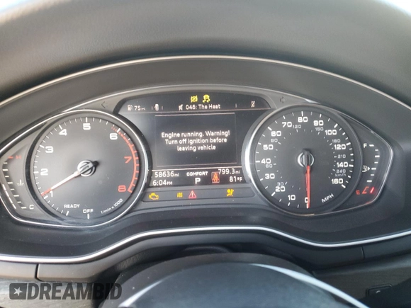 2019 Audi A4 Premium z VIN WAUGMAF47KA034871, wystawiony jako Copart lot #52185025 z przebiegiem 58 636 mil mil oraz Czysty tytuł • Clean title. Historia ofert i sprzedaży dostępna na DreamBid. Obrazek 9.