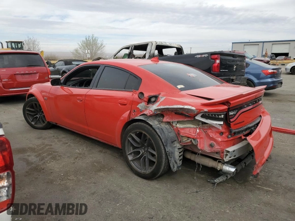2021 Dodge Charger Scat Pack Widebody with VIN 2C3CDXGJ2MH540691, listed as a Copart auction lot 47871535 with 82,582 mi miles and Salvage Title. Bid and sale history available at carsss.com. Image 2.