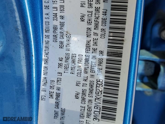 2019 Toyota Yaris Sedan L with VIN 3MYDLBYV7KY527905, listed as a Copart auction lot 73745764 with 47,108 mi miles and Salvage Title. Bid and sale history available at carsss.com. Image 13.