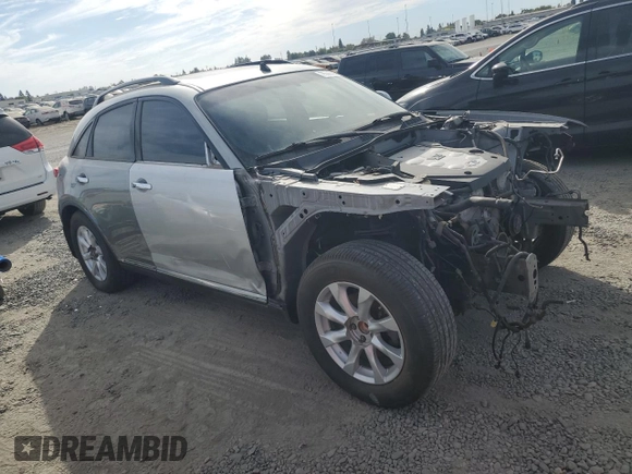 2006 Infiniti FX35 with VIN JNRAS08U86X101065, listed as a Copart auction lot 75566464 with 176,324 mi miles and Salvage Title. Bid and sale history available at carsss.com. Image 4.