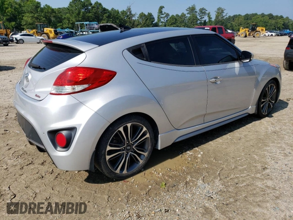 2016 Hyundai Veloster Turbo with VIN KMHTC6AEXGU254380, listed as a Copart auction lot 60766373 with 135,056 mi miles. Bid and sale history available at carsss.com. Image 3.