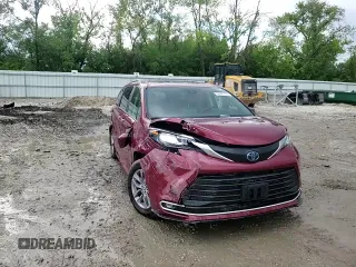 2023 Toyota Sienna XLE with VIN 5TDYSKFC7PS077336, listed as a Copart auction lot 58847185 with 37,197 mi miles and Salvage title. Bid and sale history available at DreamBid. Image 14.