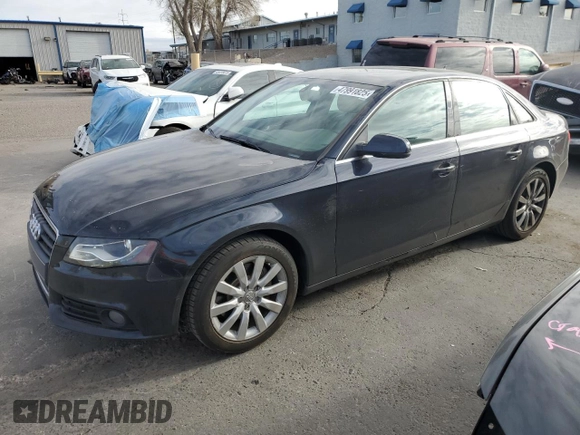 2011 Audi A4 2.0T Premium Plus with VIN WAUEFAFL9BN024537, listed as a Copart auction lot 47991825 with 101,543 mi miles and Salvage Title. Bid and sale history available at carsss.com. Image 1.
