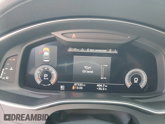 2019 Audi A6 Premium Plus with VIN WAUL2AF25KN091887, listed as a Copart auction lot 61191015 with 87,335 mi miles and Non repairable. Bid and sale history available at DreamBid. Image 9.