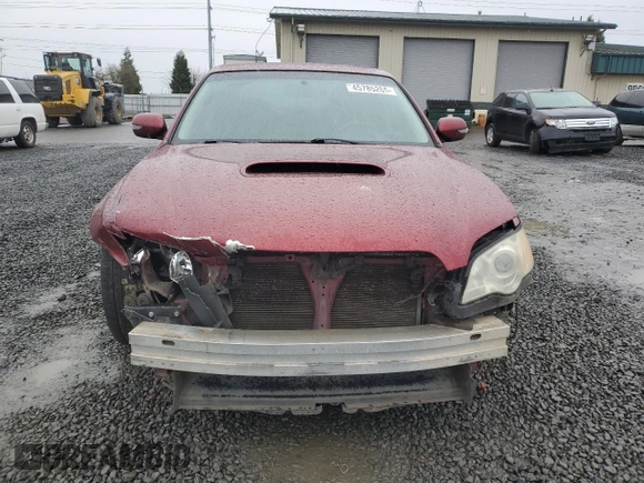 2009 Subaru Legacy GT Limited with VIN 4S3BL676796221621, listed as a Copart auction lot 45785265 with 116,563 mi miles and Salvage title. Bid and sale history available at DreamBid. Image 5.