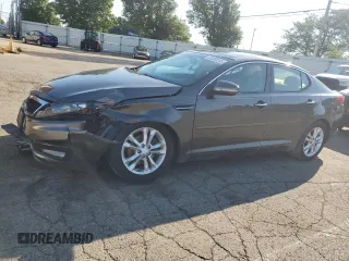 2013 Kia Optima EX with VIN 5XXGN4A79DG195572, listed as a Copart auction lot 63080245 with 125,136 mi miles and Salvage title. Bid and sale history available at DreamBid. Image 1.