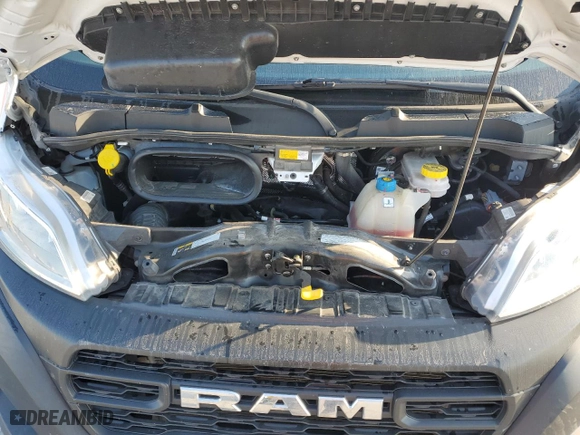 2023 Ram ProMaster Cargo Van with VIN 3C6LRVCG3PE549600, listed as a Copart auction lot 75925544 with 32,352 mi miles and Salvage Title. Bid and sale history available at carsss.com. Image 13.