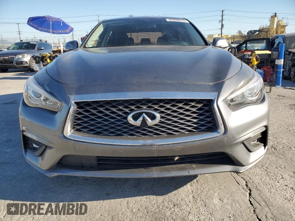 2021 Infiniti Q50 Pure with VIN JN1EV7AP6MM703597, listed as a Copart auction lot 46808815 with 53,490 mi miles and Salvage title. Bid and sale history available at DreamBid. Image 5.