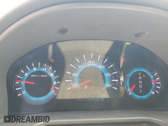2012 Ford Fusion SEL with VIN 3FAHP0JA7CR387288, listed as a Copart auction lot 56968885 with 169,802 mi miles and Salvage title. Bid and sale history available at DreamBid. Image 9.