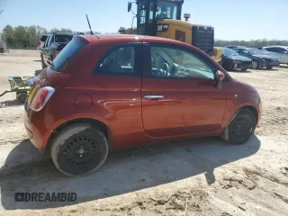 2012 FIAT 500 Pop with VIN 3C3CFFAR2CT349152, listed as a Copart auction lot 53361035 with 125,656 mi miles and Salvage Title. Bid and sale history available at carsss.com. Image 3.