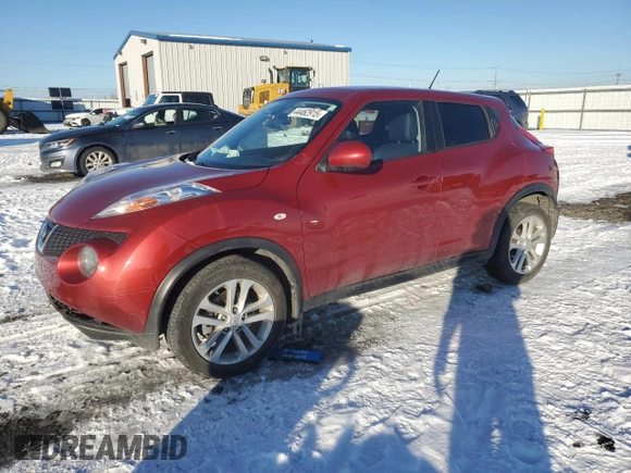 2014 Nissan Juke SV with VIN JN8AF5MR4ET361153, listed as a Copart auction lot 44462915 with 109,275 mi miles and Salvage Title. Bid and sale history available at carsss.com. Image 1.