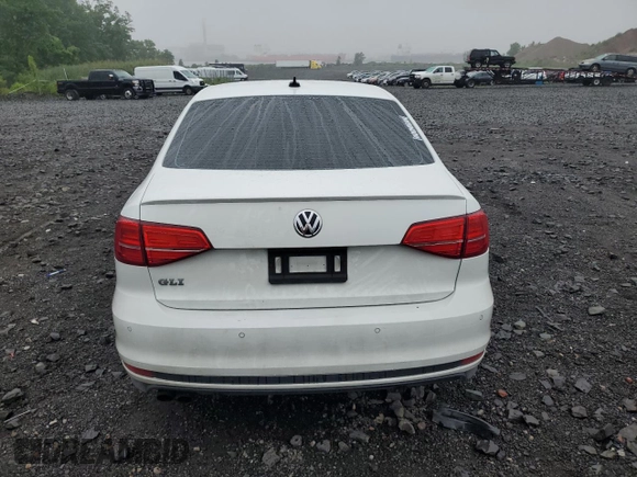 2017 Volkswagen Jetta GLI with VIN 3VW4T7AJ6HM342390, listed as a Copart auction lot 60408825 with 124,050 mi miles and Salvage title. Bid and sale history available at DreamBid. Image 6.
