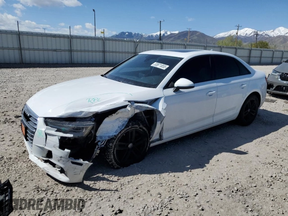 2017 Audi A4 Premium z VIN WAUGNAF40HN057360, wystawiony jako Copart lot #53871855 z przebiegiem 93 609 mil mil oraz Szkoda całkowita • Salvage title. Historia ofert i sprzedaży dostępna na DreamBid. Obrazek 1.